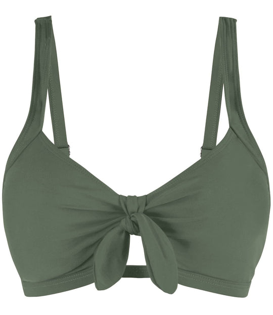 Damen Sportliches Bikinioberteil mit modischem Knotendetail R&B