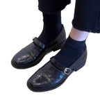 Damen Elegante Loafers mit dekorativem Schnallenverschluss
