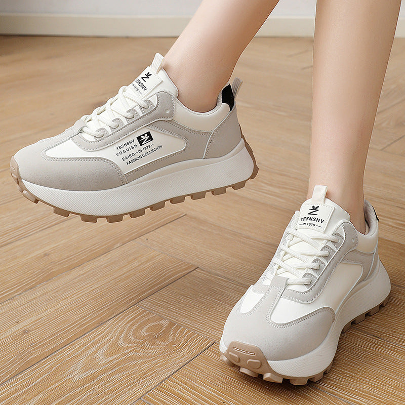 Damen Chunky Sneakers mit atmungsaktiven Mesh-Einsätzen und dämpfender Sohle R&B