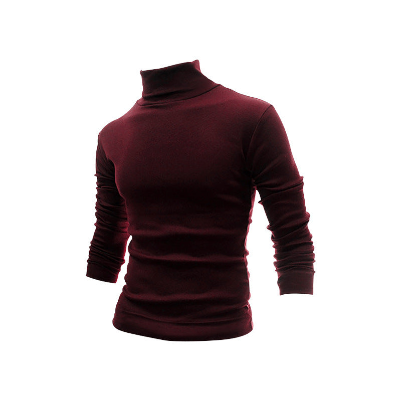 Herren Langarm-Turtleneck aus hochwertiger Baumwolle R&B