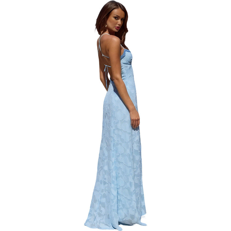 Damen Elegantes Maxikleid mit raffinierten Details R&B