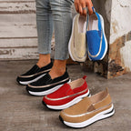 Damen Slip-On Sneakers mit modernem Design und stoßdämpfender Sohle