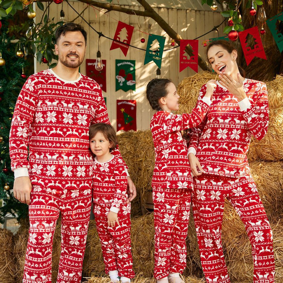R&B | Weihnachtsplätzchen Weihnachts-Pyjama rot Damen