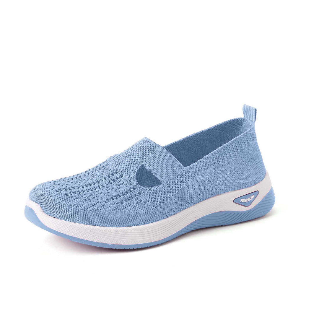 Damen Bequeme Slip-On Sneakers mit atmungsaktiver Netzstruktur R&B