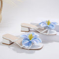 Damen Sandalen mit dekorativem Blumendetail R&B