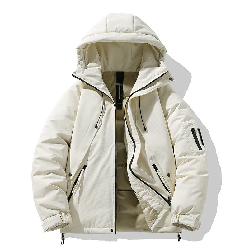 Damen isolierte Multifunktionsjacke mit verstellbarem Kapuzensystem und praktischen Taschen