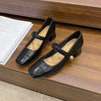 Damen elegante Sling-Pumps mit dekorativem Riemen und komfortablem Blockabsatz R&B