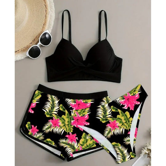 Damen Zweiteiliges Badeoutfit mit raffiniertem Schnitt R&B
