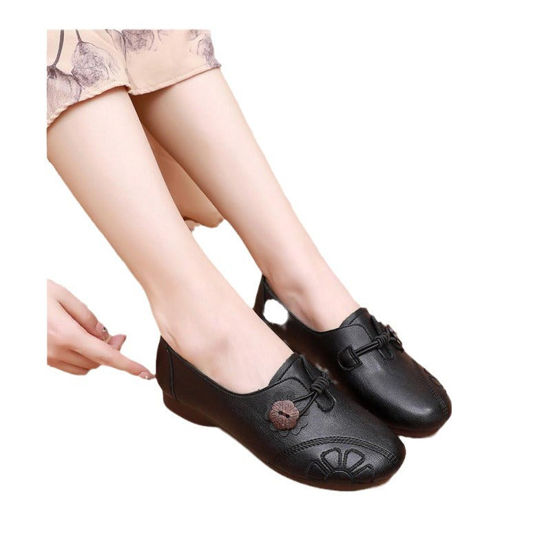 Damen Komfortable Ballerinas mit dekorativem Knotendesign R&B