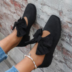 Damen Ballerinas mit großem Schleifen-Design und atmungsaktivem Obermaterial R&B