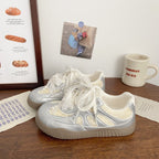 Damen modische Sneaker mit einzigartigen Schnürdetails R&B