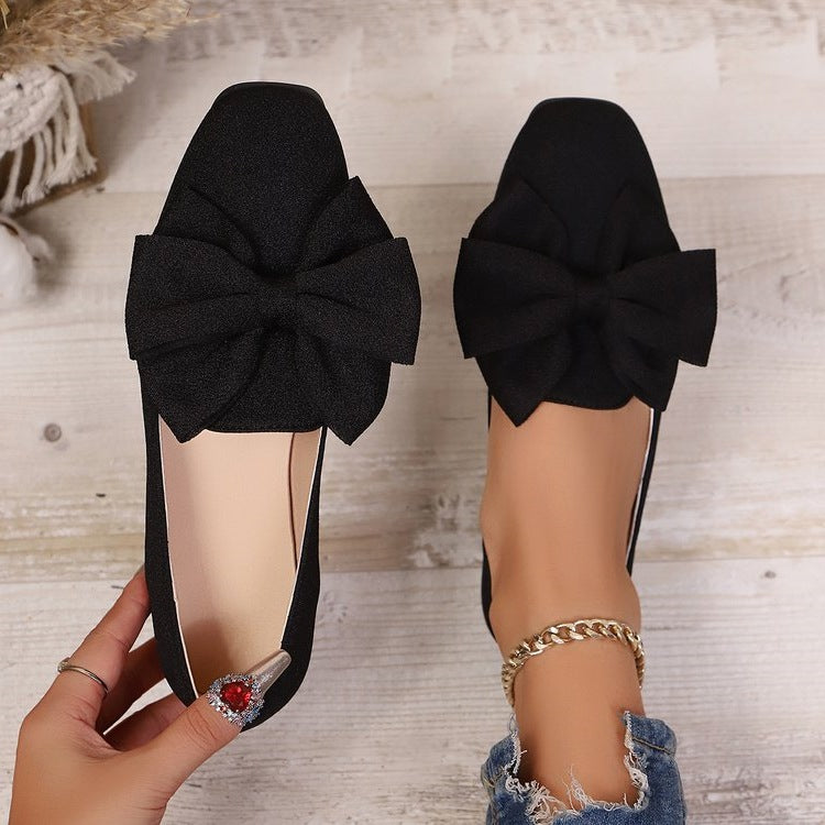 Damen Ballerinas mit modischer Schleifen-Applikation R&B