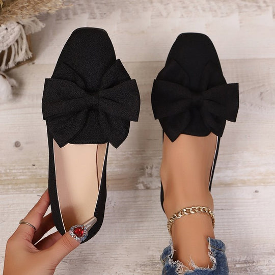 Damen Ballerinas mit modischer Schleifen-Applikation R&B