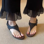 Damen Zehentrenner-Sandalen mit ergonomischem Fußbett und geschmackvollem Riemendesign R&B