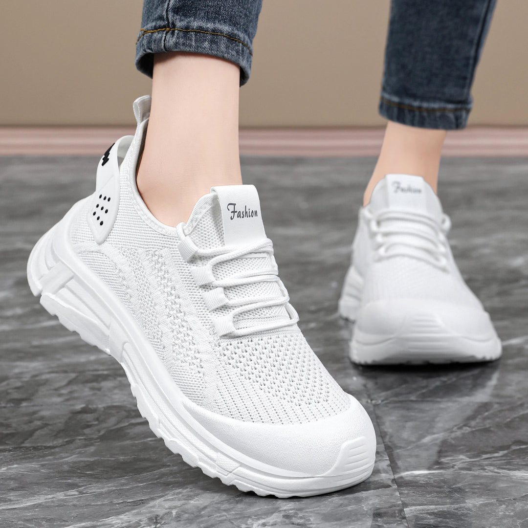 Damen Sportliche Leichtgewicht-Sneaker mit atmungsaktiver Strickstruktur R&B