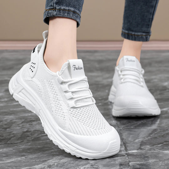 Damen Sportliche Leichtgewicht-Sneaker mit atmungsaktiver Strickstruktur R&B