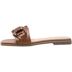 Damen modische Slides mit luxuriösem Riemendesign und eleganten Metallakzenten R&B