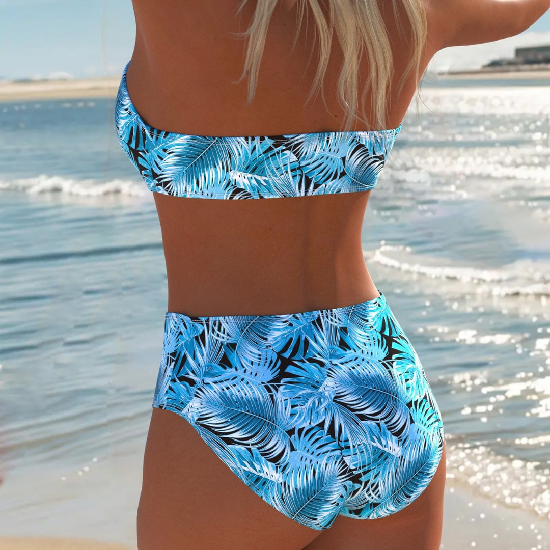 Damen Balconette Bikini mit floralem Design und verstellbaren Trägern R&B