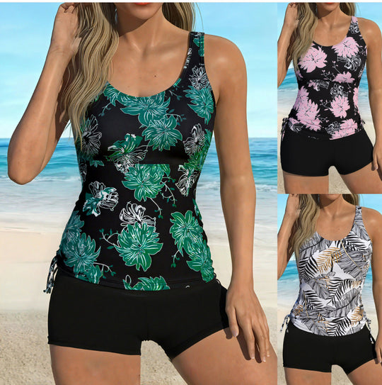 Damen Tankini-Set mit floralen Akzenten und komfortablem Design R&B