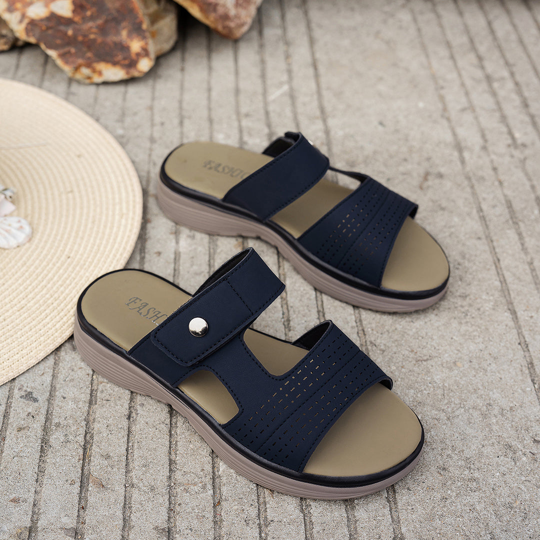 Damen Komfortable Sandalen mit verstellbaren Riemen und atmungsaktiver Oberfläche R&B