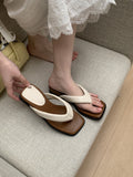 Damen elegante Flip-Flop Pantoletten mit modischem Design und rutschfester Sohle R&B