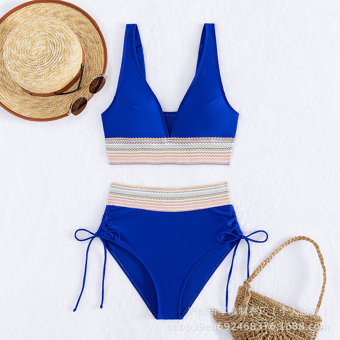 Damen Hochgeschnittener Sportbikini R&B