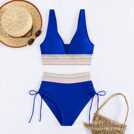Damen Hochgeschnittener Sportbikini R&B