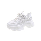 Damen sportliche Chunky Sneakers mit atmungsaktiver Mesh-Oberfläche und rutschfester Sohle R&B