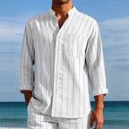 Herren Hemd mit modernem Streifenmuster R&B