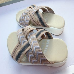 Damen Komfortable Riemensandalen mit verstellbaren Riemen R&B