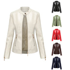 Damen modische Faux jacke mit minimalistischen Akzenten