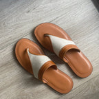 Damen Zehentrenner-Sandalen mit Premium-Komfort und atmungsaktiver Obermaterialstruktur R&B