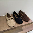 Damen Ballerinas mit modischem Riemchen und eleganter Schnallenverzierung R&B
