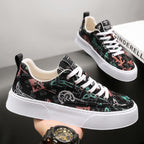 Damen Modische Sneaker mit einzigartigem Druckdesign R&B