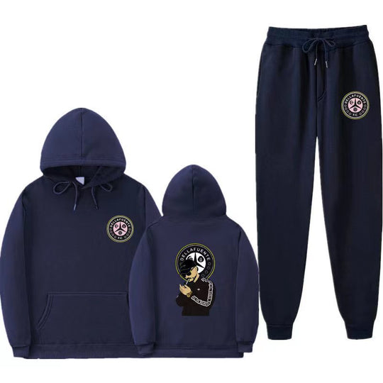 Damen Set aus Kapuzenpullover und Jogginghose mit einzigartigem Druck R&B