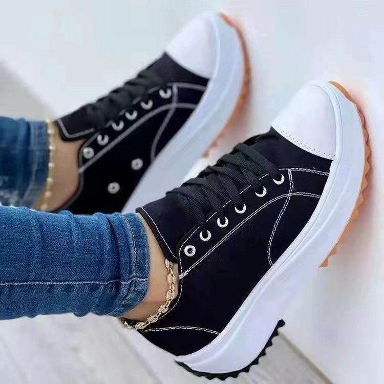 Damen Sportliche Plateausneaker mit modischem Kettenakzent R&B