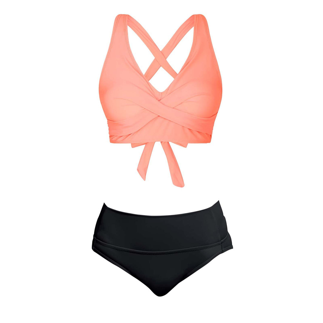 Damen Zweiteiliger Badeanzug mit floralem Design R&B