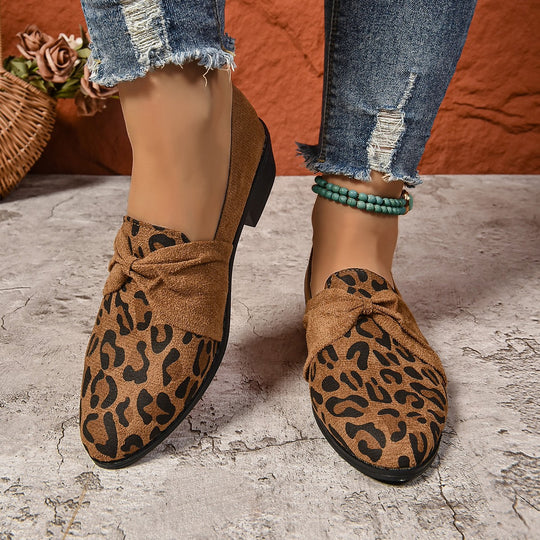 Damen Slipper mit geschwungenem Knoten R&B