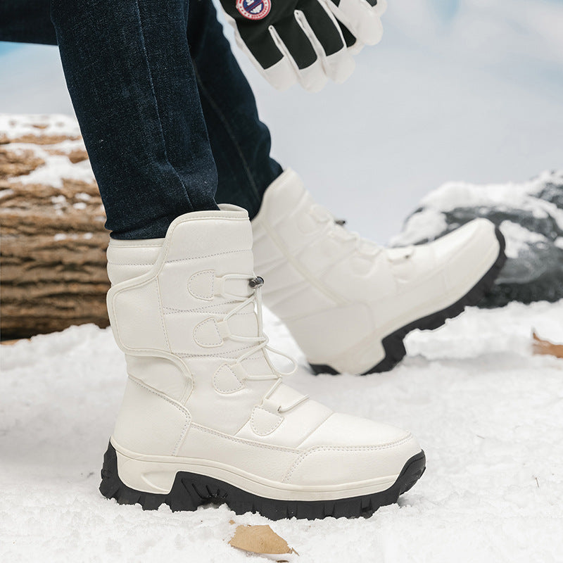 Herren Winterstiefel mit isolierender Fütterung und rutschfester Sohle R&B