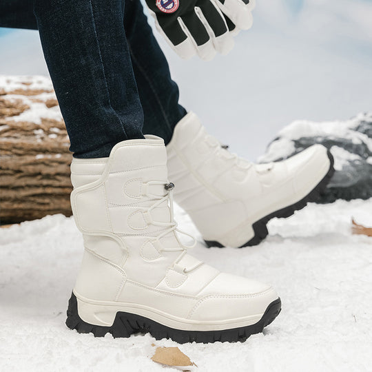 Herren Winterstiefel mit isolierender Fütterung und rutschfester Sohle R&B