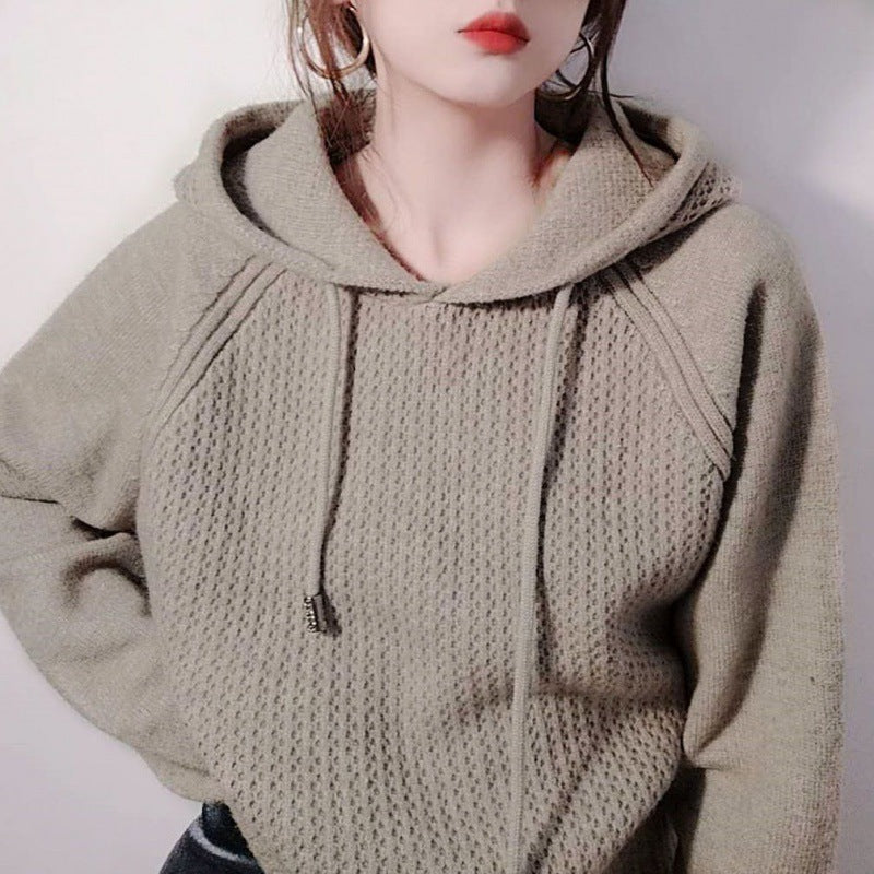 Damen Hoody mit innovativer Struktur und lässigem Schnitt R&B