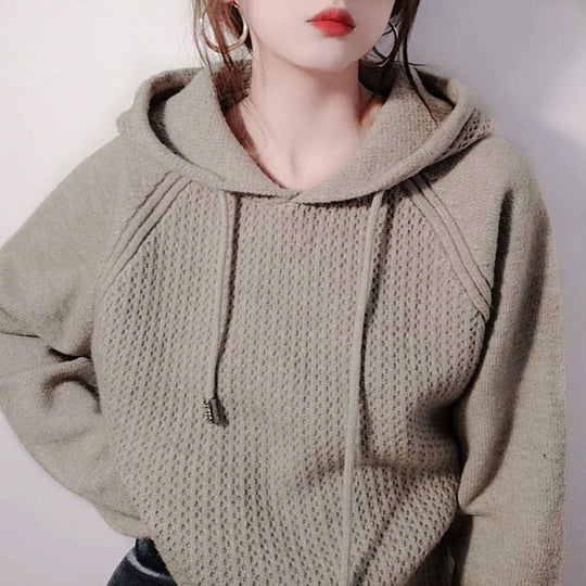 Damen Hoody mit innovativer Struktur und lässigem Schnitt R&B