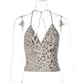 Damen Animal Print Top R&B