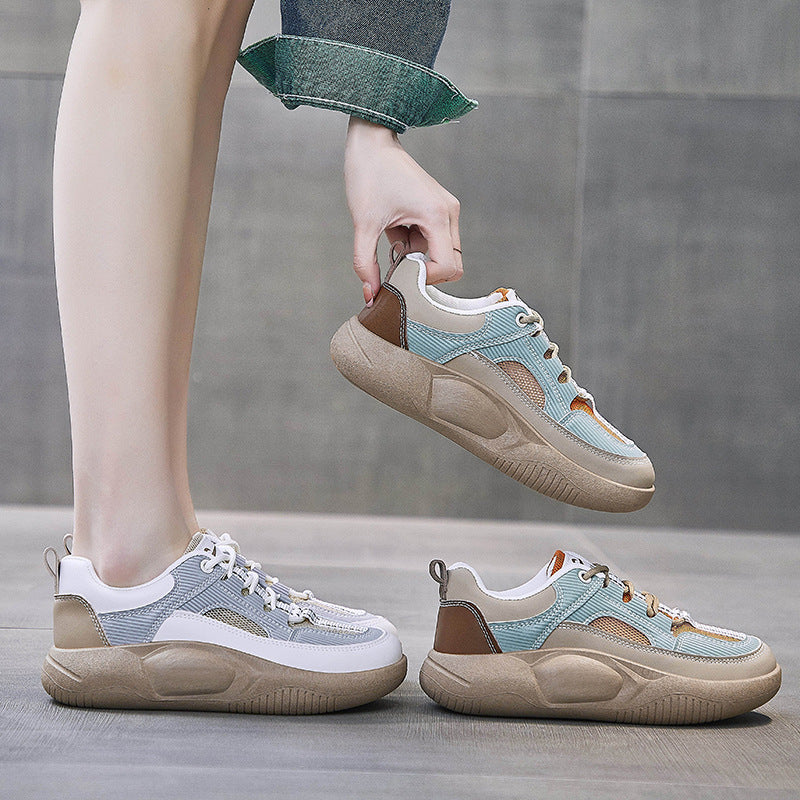 Damen Sportliche Sneakers mit ergonomischer Fußbettgestaltung und vibrierender Laufsohle R&B