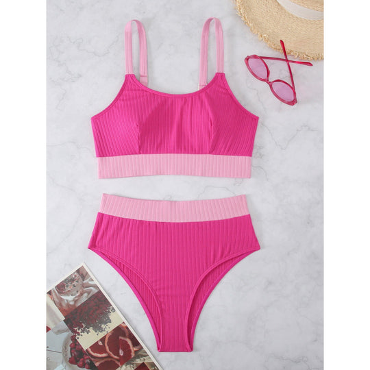 Damen Sport-Bikini-Set mit elegantem Design und verstellbaren Trägern R&B