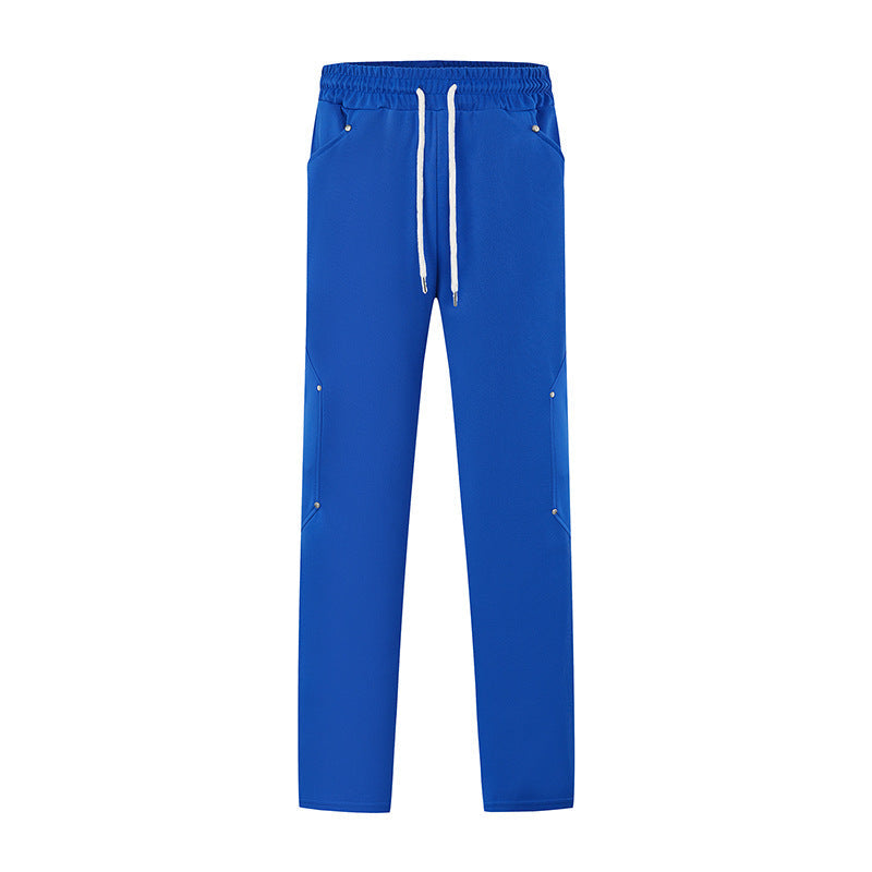 Herren Sportliche Jogginghose mit atmungsaktiven Mesh-Einsätzen und elastischem Bund R&B
