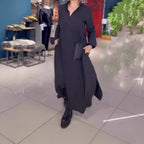 Damen Hemdkleid mit praktischen Seitentaschen und fließendem Schnitt R&B