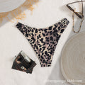 Damen Hochgeschnittener Bikini-Unterteil mit animalischem Muster R&B