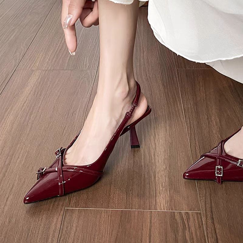 Damen Slingback-Pumps mit modischem Riemchen und eleganter Spitzform R&B