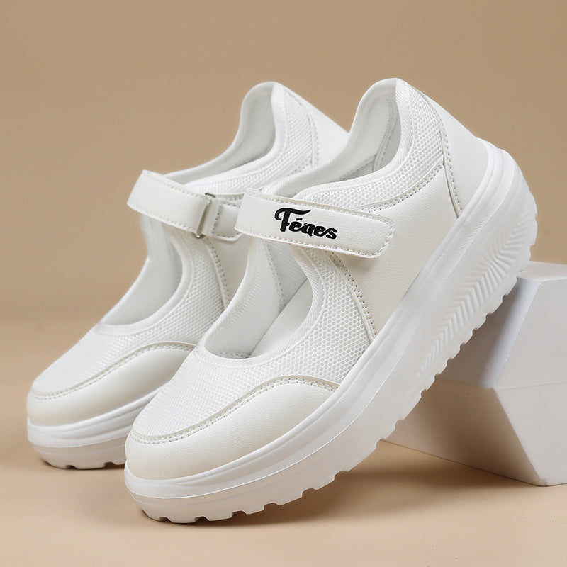 Damen Komfortable und atmungsaktive Freizeitschuhe mit Klettverschluss